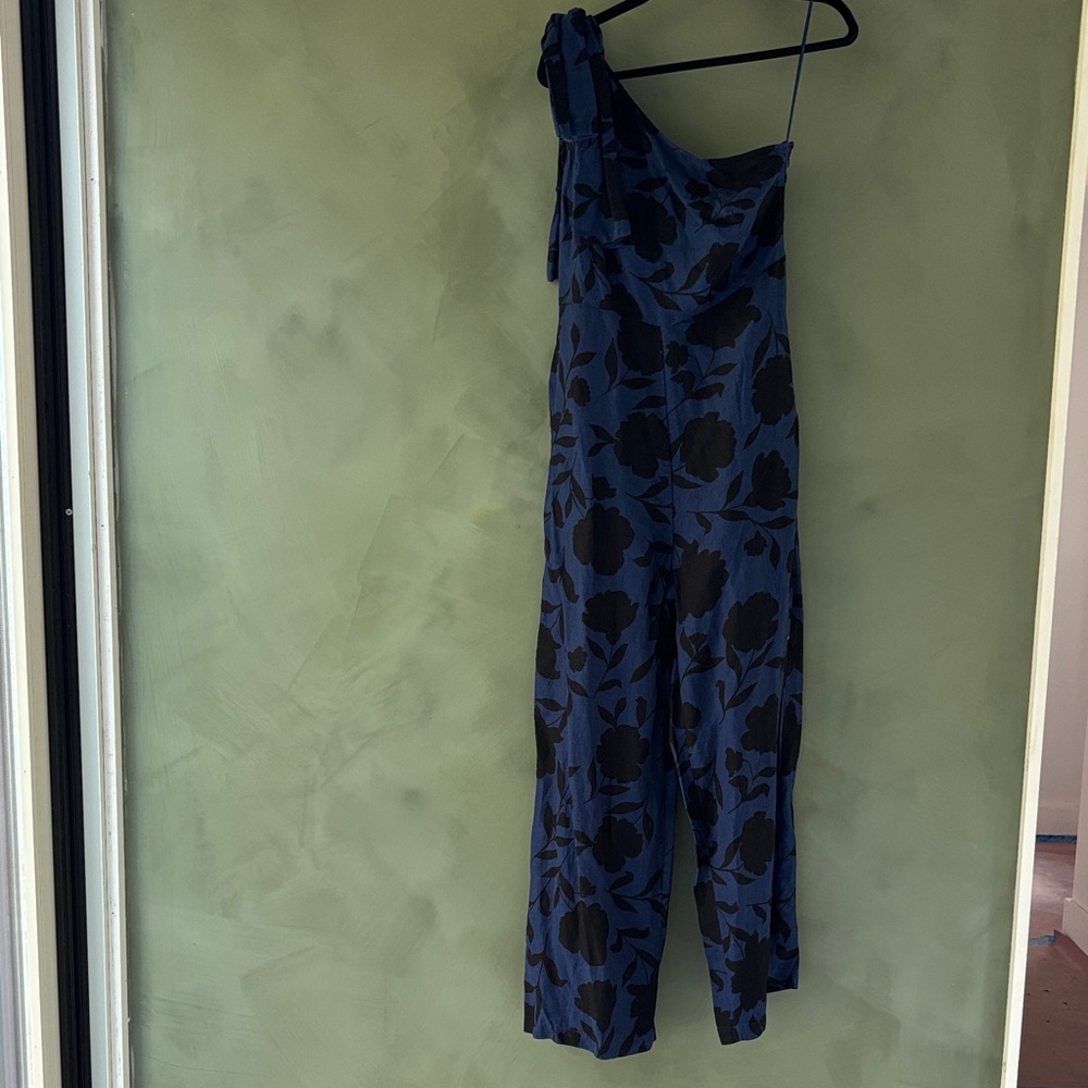 Kate Spade X Tgt Blue and Black Floral Jumpsuit